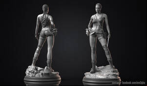 Angelina Jolie Porn 3d - STL file Angelina Jolie - Lara Croft (Extra Adult Version) ðŸª¦ãƒ»Template to   and 3D printãƒ»Cults