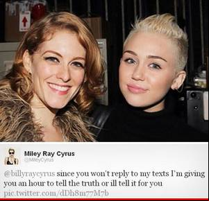 Billy Ray Cyrus Sex - Miley Cyrus THREATENS Her Father -- Tell The Truth, Or Else!!!