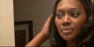 black milf and teen lesbians - Black milf with blonde teen in lesbian action
