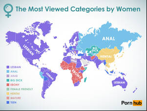 Most Viewed Porn - The Most Popular Types of Porn Watched by Women, Revealed by Pornhub