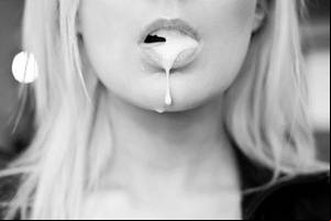 black and white erotic cum on face - ... erotic cum shot